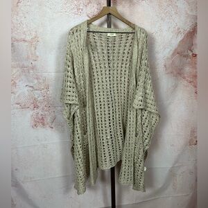 Umgee Cream Open Knit Cardigan